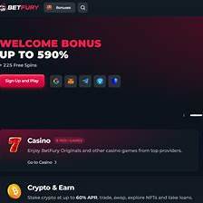 a screenshot of a casino website