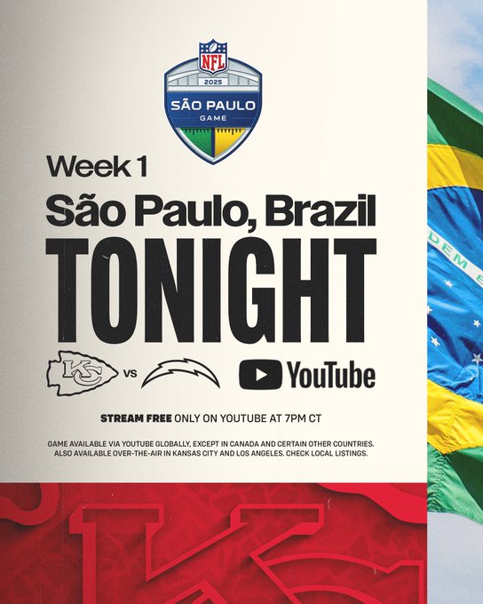 YouTube 首播 NFL